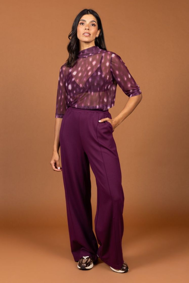 9540 Cam trousers aubergine