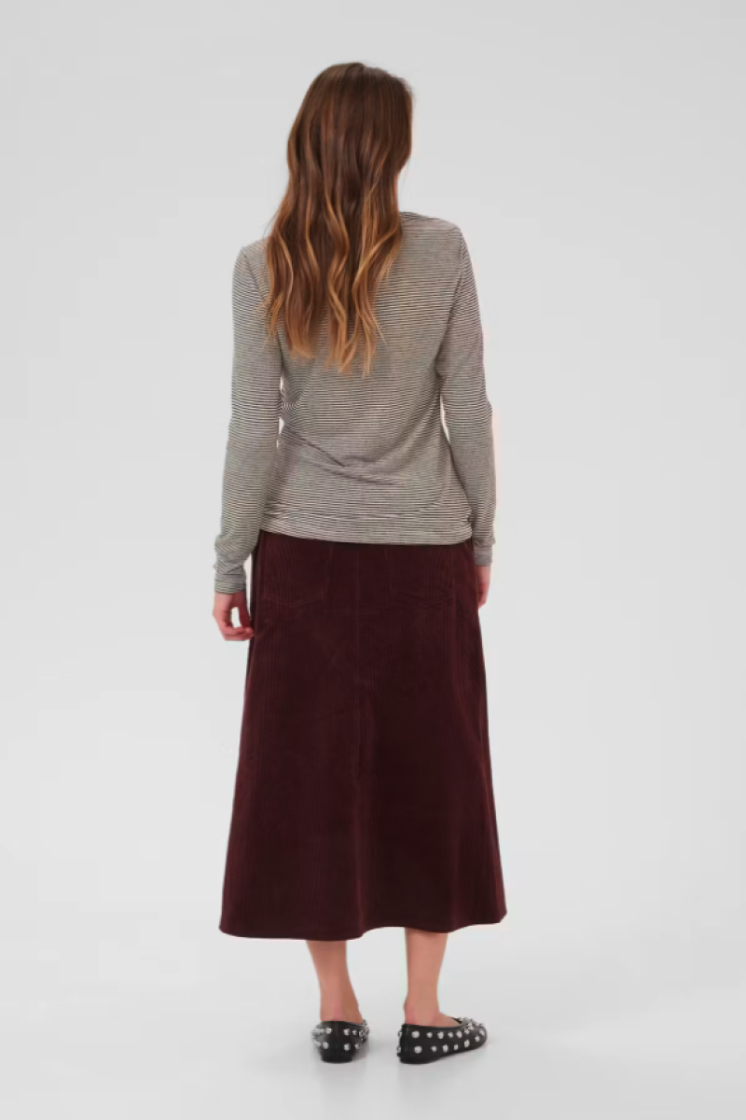 CUcat Alexandra LS rollneck Brown/whitecap