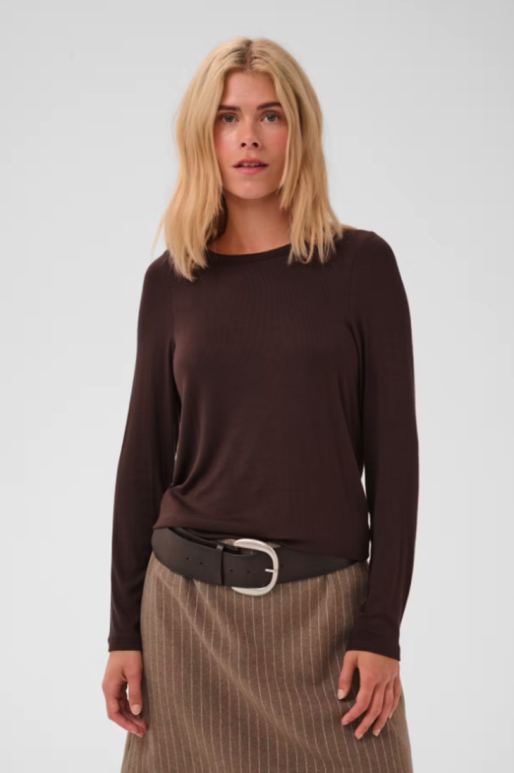 CUnia juliet LS T-shirt Coffe bean